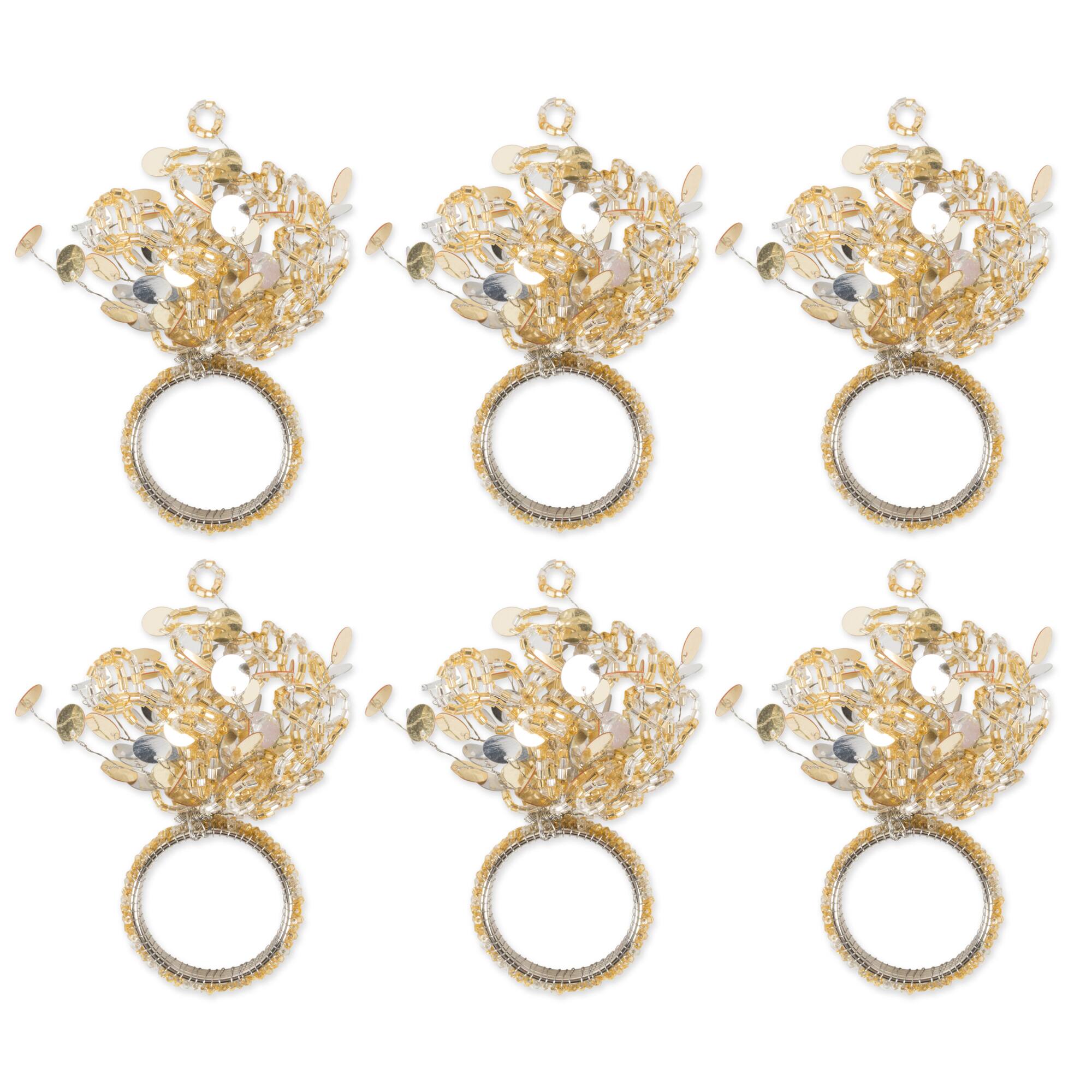 DII® Sparkle Napkin Rings, 6ct.